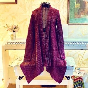 Elegant Burgundy Women's Sweater